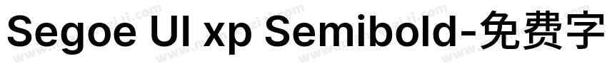 Segoe UI xp Semibold字体转换